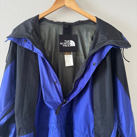 North Face Gore-Tex Half Zip Pullover Mountain Ski Jacket Windbreaker Sz M RARE - Picture 4 of 16